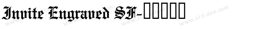 Invite Engraved SF字体转换